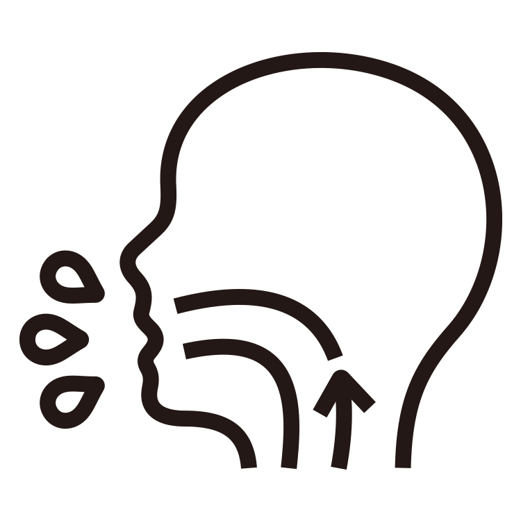 つかえ感や喉に違和感がある