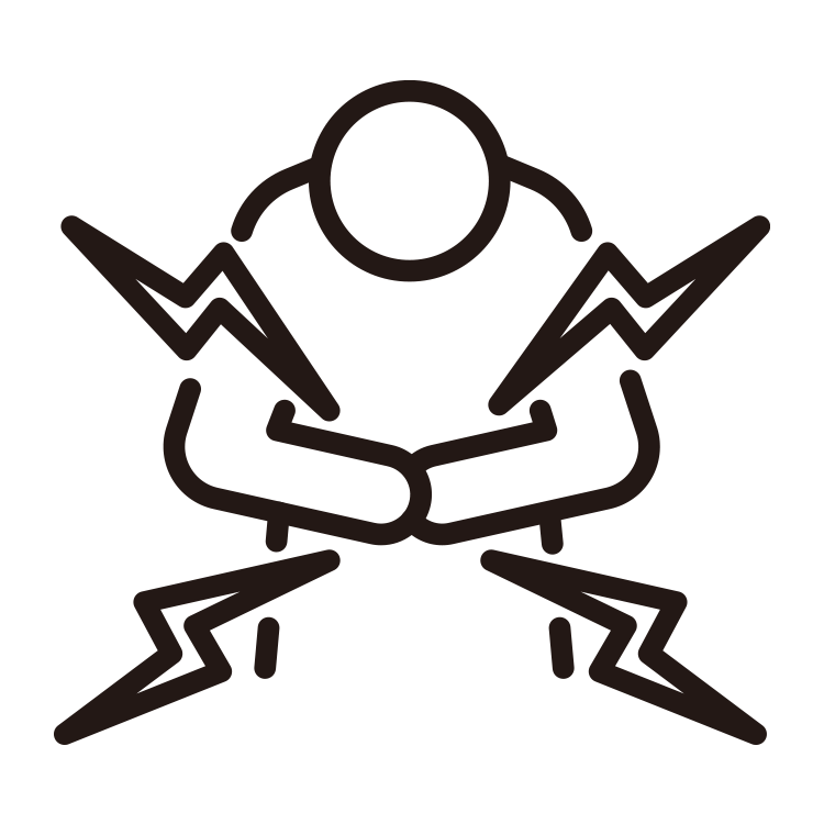 みぞおちの辺り（胃）が痛む